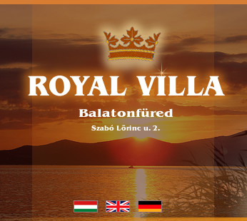Royal Villa Balatonfüred. balatoni pihenés, balatoni üdülés, belföldi nyaralás, klimatizált apartmanok csendes környezetben